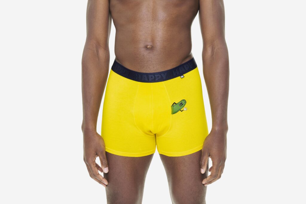HAPPY PICKLE BOXER YELLOW