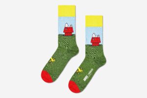 PEANUTS GARDEN CHILL SOCK GREEN