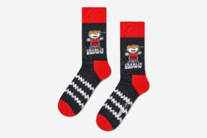 PEANUTS CHARLIE BROWN SOCK BLACK