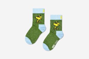 KIDS PEANUTS WOODSTOCK SOCK GREEN