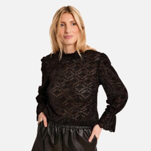BLOUSE MOLLY LACE BLACK - Image 1