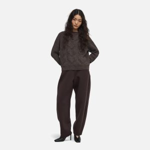 ONLSLOBE LS GLITTER ONECK COFFEE BEAN – Image 4