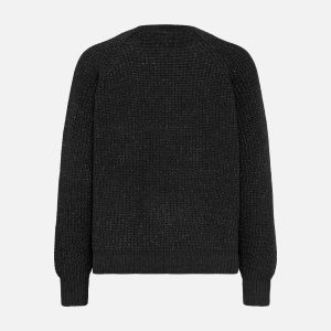 ONLSLOBE LS GLITTER ONECK BLACK – Image 2