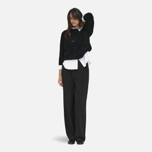 ONLSLOBE LS GLITTER ONECK BLACK – Image 4
