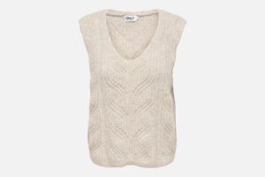 ONLSOPHIE SL VNECK VEST PUMICE STONE