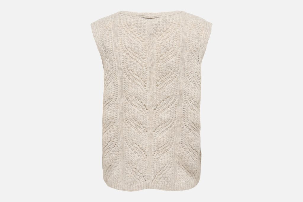 ONLSOPHIE SL VNECK VEST PUMICE STONE