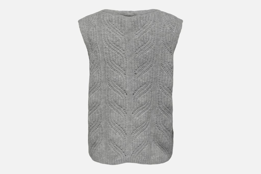 ONLSOPHIE SL VNECK VEST MEDIUM GREY