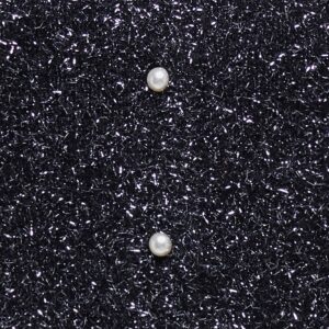 JDYNADINE SS GLITTER CARDIGAN BLACK SILVER - Image 3