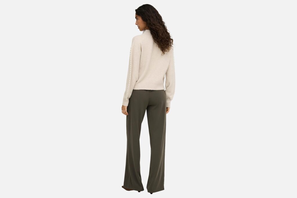 JDYMADI LS ONECK PEARL PULLOVER OATMEAL