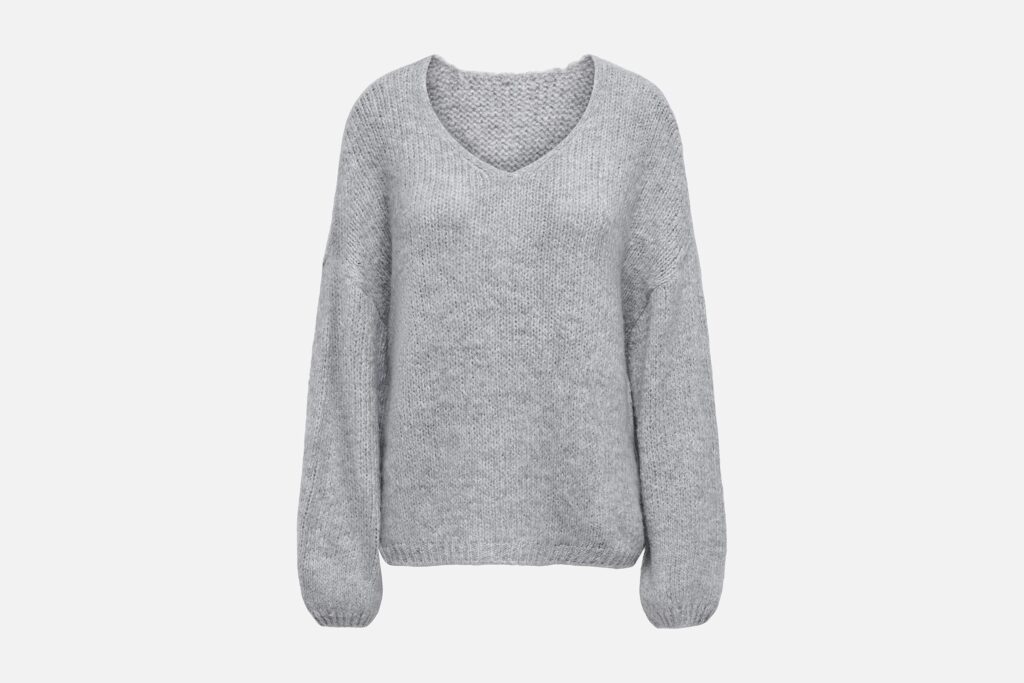 JDYDINEA LS REVERSIBLE PULLOV MED GREY MELANGE