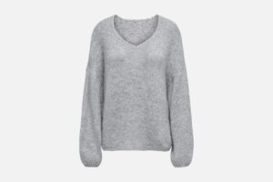 JDYDINEA LS REVERSIBLE PULLOV MED GREY MELANGE