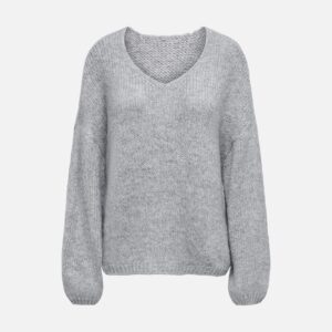 JDYDINEA LS REVERSIBLE PULLOV MED GREY MELANGE - Image 1