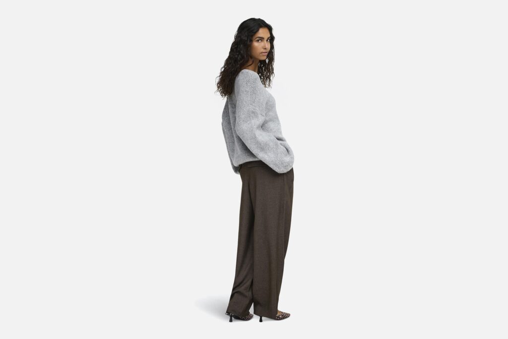 JDYDINEA LS REVERSIBLE PULLOV MED GREY MELANGE
