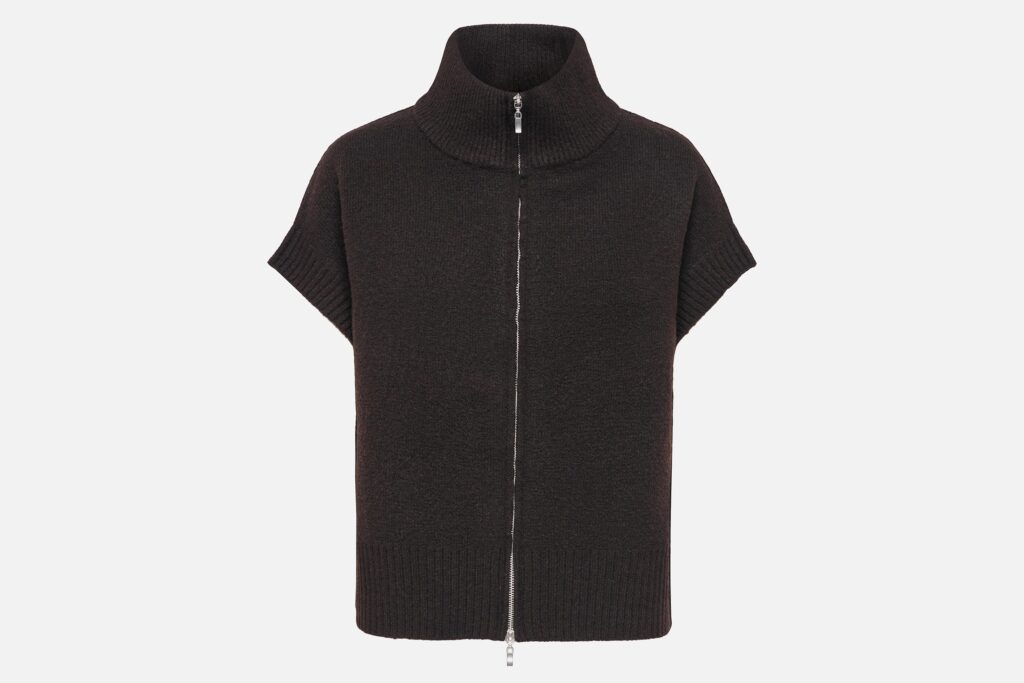 JDYLEA SL HN 2WAY ZIP VEST CHOCOLAT