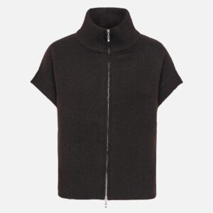 JDYLEA SL HN 2WAY ZIP VEST CHOCOLAT - Image 1