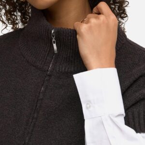 JDYLEA SL HN 2WAY ZIP VEST CHOCOLAT - Image 4