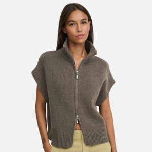 JDYLEA SL HN ZIP VEST FALCON - Image 3