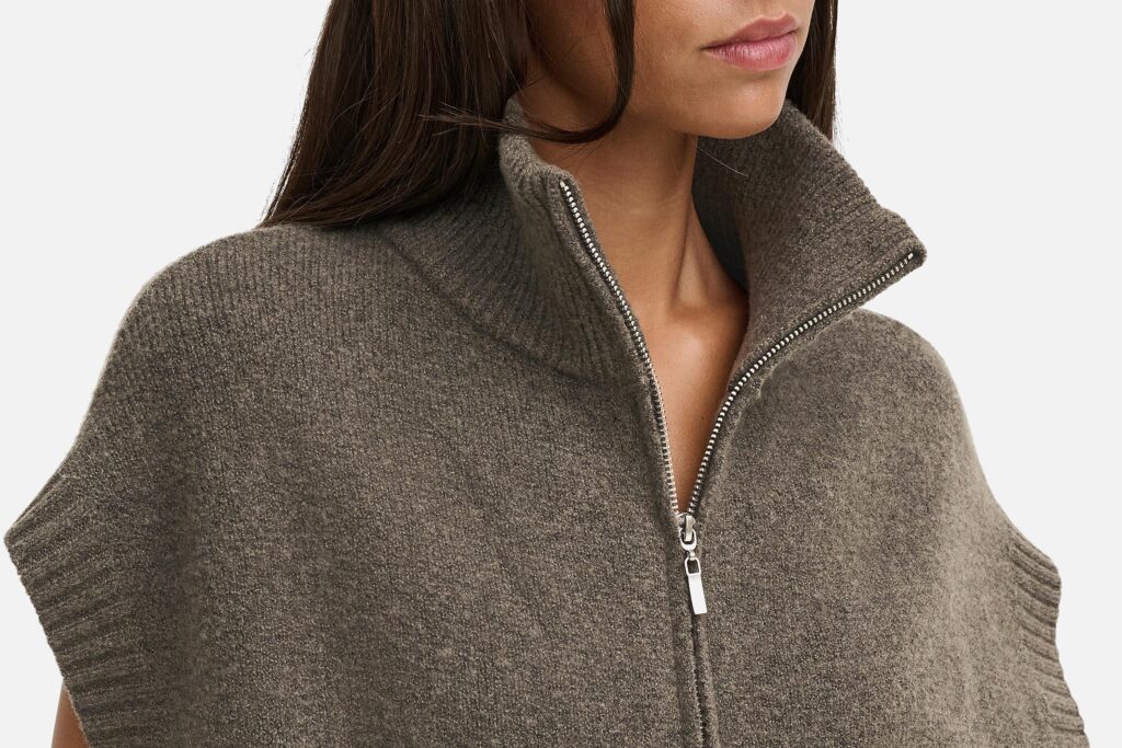 JDYLEA SL HN ZIP VEST FALCON