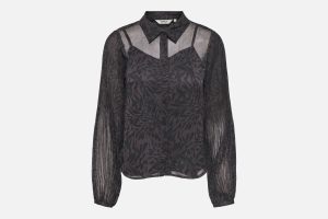 ONLSTAR PENINNA LS PLISSE SHIRT CHOCOLAT