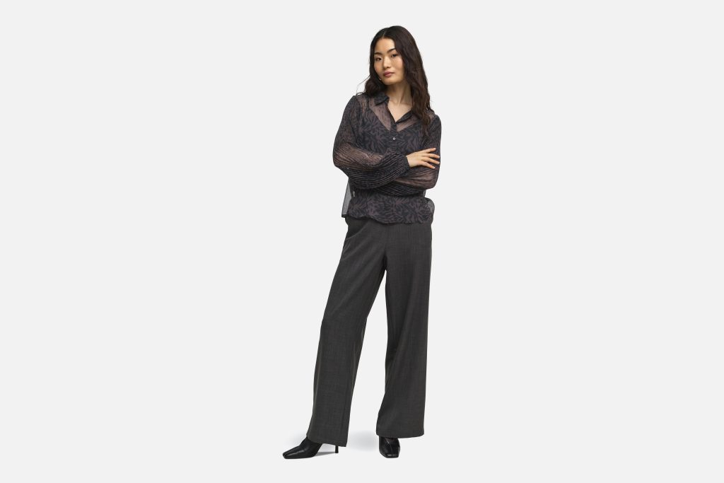ONLSTAR PENINNA LS PLISSE SHIRT CHOCOLAT