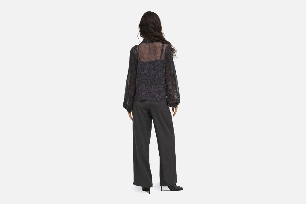 ONLSTAR PENINNA LS PLISSE SHIRT CHOCOLAT