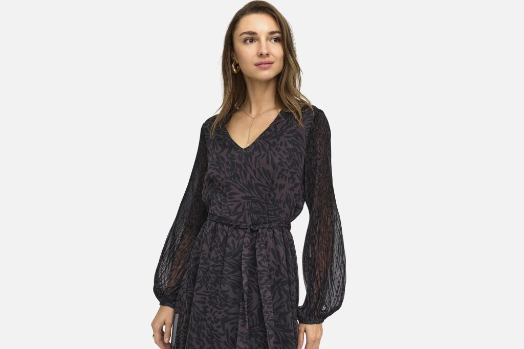 ONLSTAR PENINNA LS SHORT DRESS CHOCOLAT