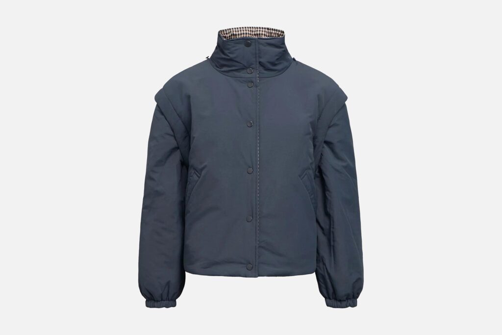 OBJTIMIA SHORT REVERSIBLE JACKET RAVEN BLACK