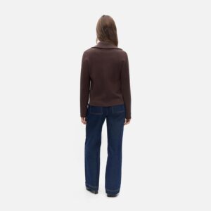 OBJREYNARD LS RE ZIP CARDIGAN SEAL BROWN - Image 4