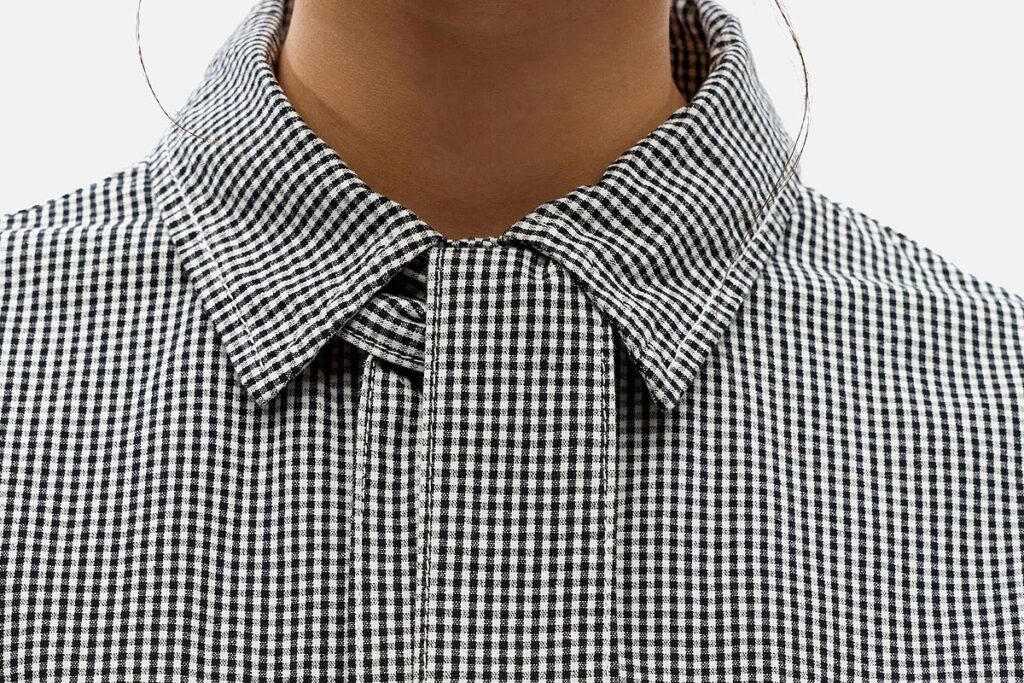 OBJKORKA LS LO SHIRT BLACK WHITE