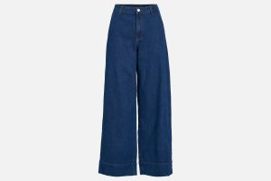 VILOTTI HW PRESS FOLD JEAN DK BLUE DENIM L32