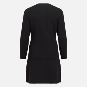 VISWAY ONECK LS ALINE KNIT DRESS BLACK - Image 2