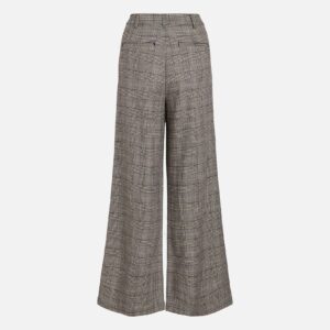 VITJENKA HW WIDE CHECK PANTS SAND BLACK - Image 2