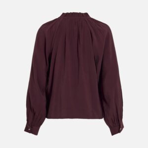 VIENGLY LS RUFFLE COLLAR SHIRT PORT ROYALE - Image 2