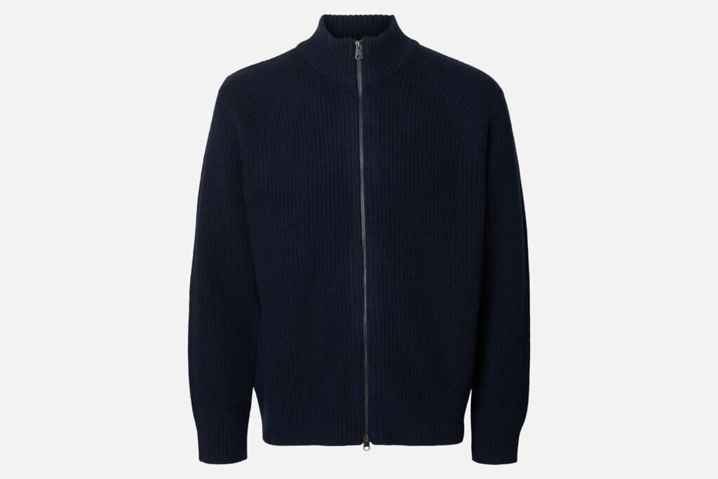 SLMCODY LS KNIT ZIP CARDIGAN SKY CAPTAIN