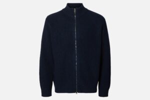 SLMCODY LS KNIT ZIP CARDIGAN SKY CAPTAIN