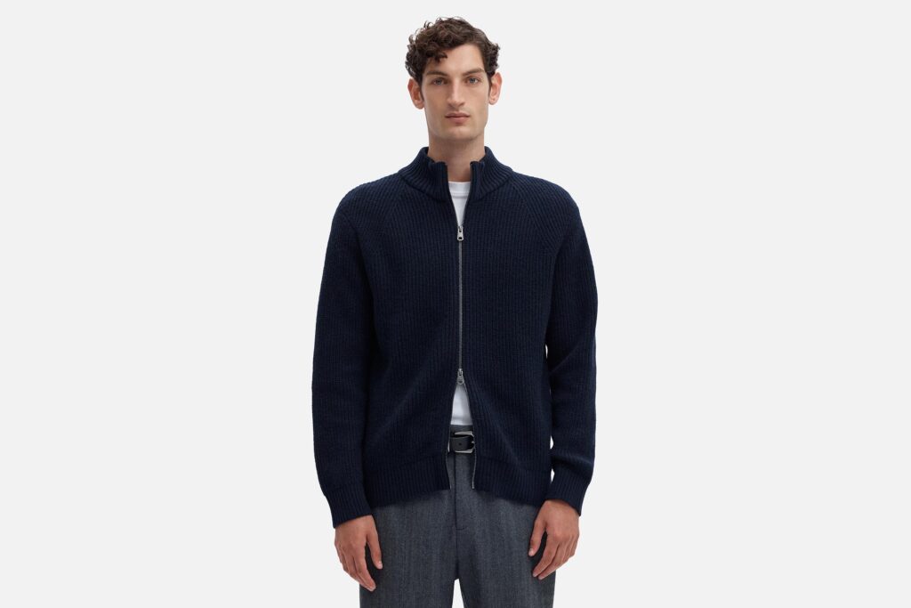 SLMCODY LS KNIT ZIP CARDIGAN SKY CAPTAIN