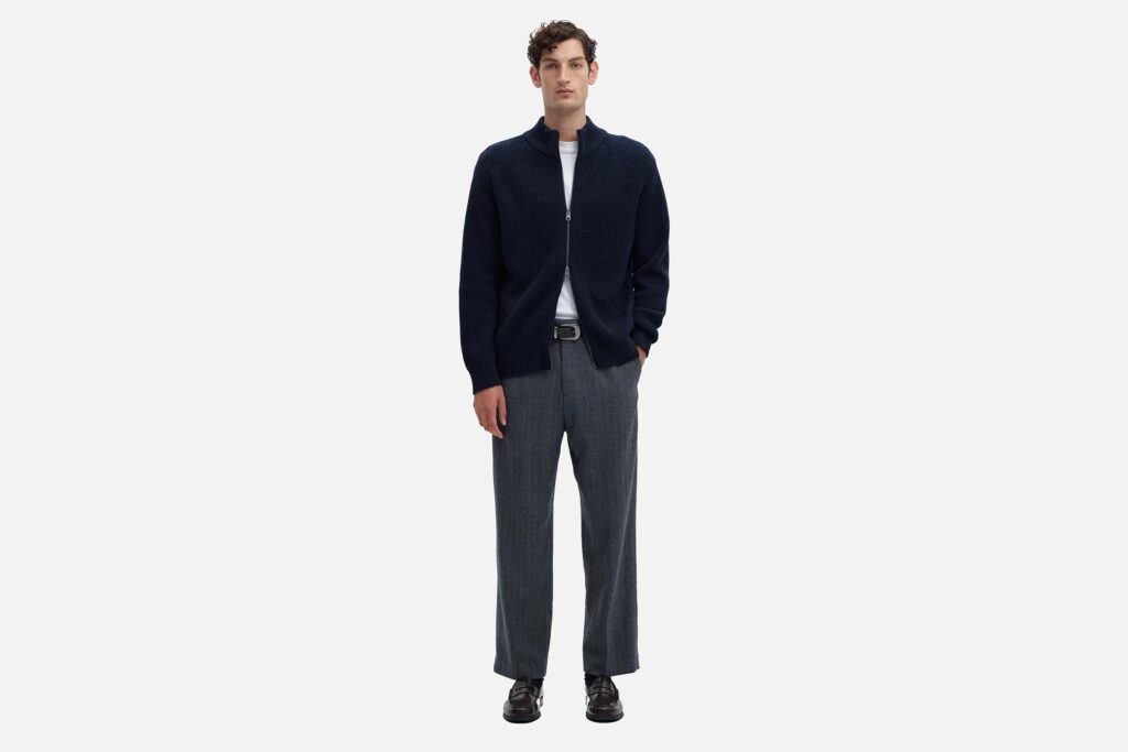 SLMCODY LS KNIT ZIP CARDIGAN SKY CAPTAIN