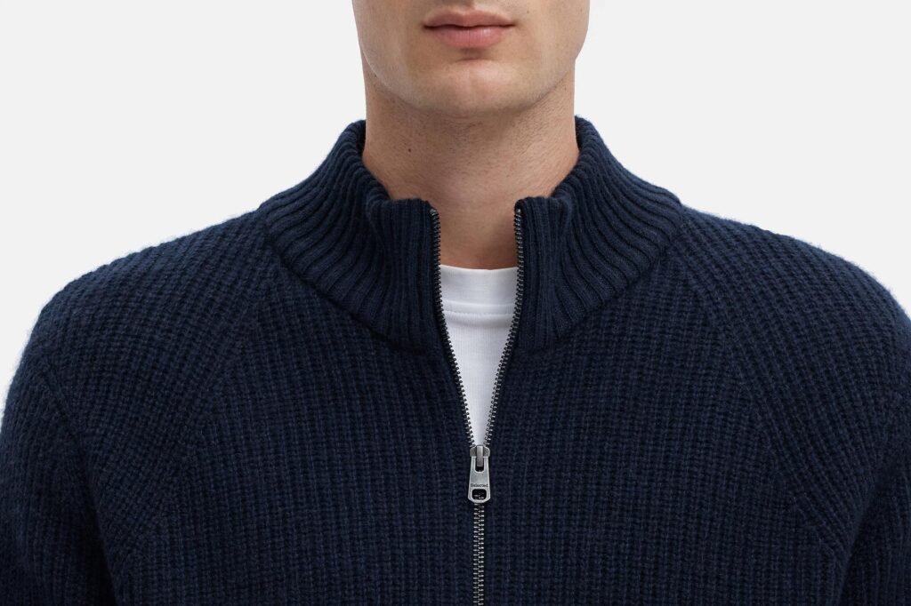 SLMCODY LS KNIT ZIP CARDIGAN SKY CAPTAIN