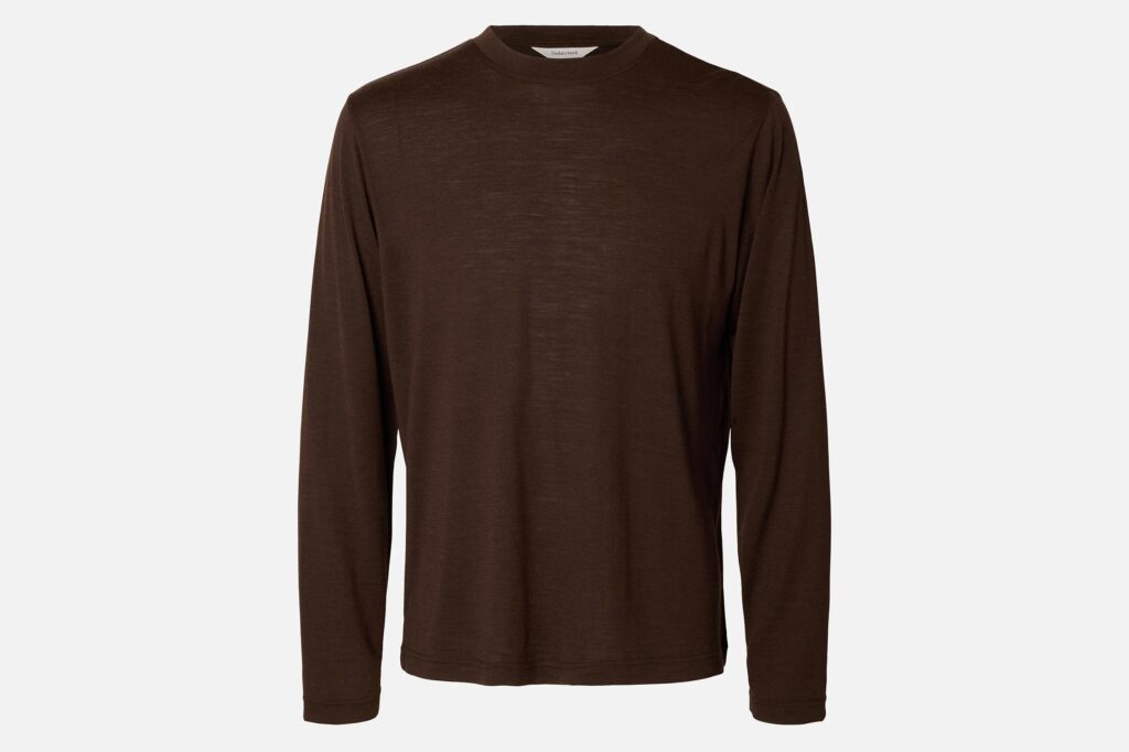 SLMTOMMY WOOL LS ONECK TEE DELICIOSO