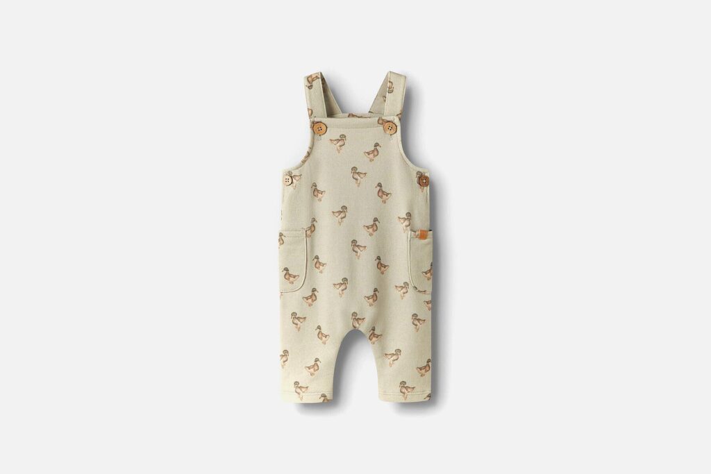 NBMJOBO AFI LOOSE SWEAT OVERALL DUCK MOSS GRAY