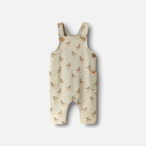 NBMJOBO AFI LOOSE SWEAT OVERALL DUCK MOSS GRAY - Image 1