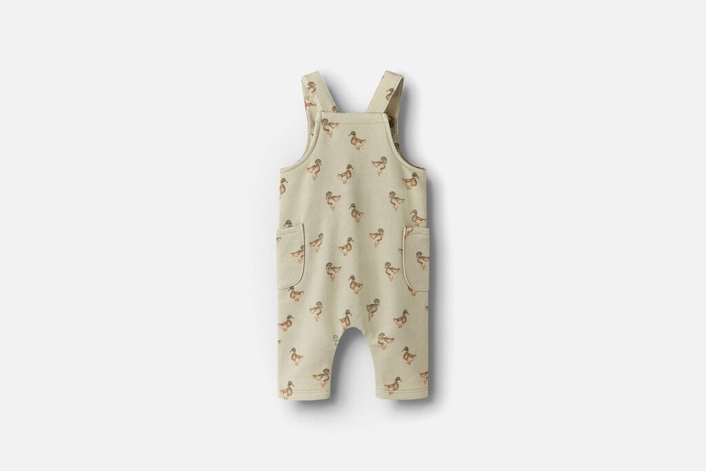 NBMJOBO AFI LOOSE SWEAT OVERALL DUCK MOSS GRAY