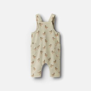 NBMJOBO AFI LOOSE SWEAT OVERALL DUCK MOSS GRAY - Image 2