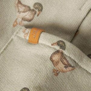NBMJOBO AFI LOOSE SWEAT OVERALL DUCK MOSS GRAY - Image 3