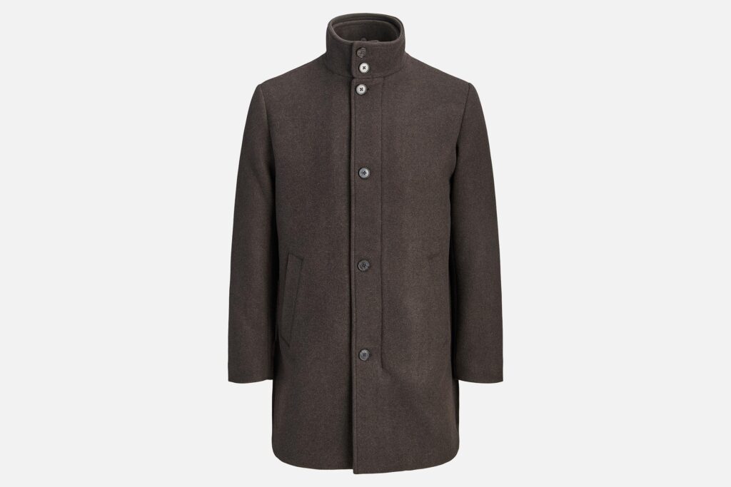 JPRBLACAMRON WOOL BLEND COAT CHOCOLAT