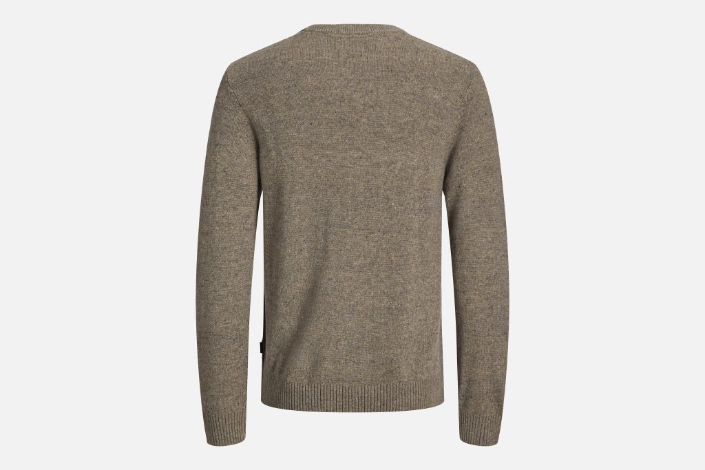 JPRBLULAMBSWOOL KNIT CREW NECK CROCODILE MEL