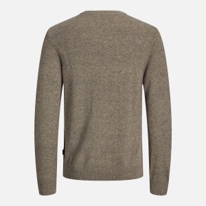 JPRBLULAMBSWOOL KNIT CREW NECK CROCODILE MEL - Image 2