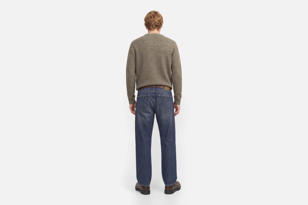 JPRBLULAMBSWOOL KNIT CREW NECK CROCODILE MEL