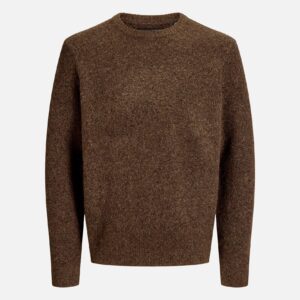 PRBLASIMON SOUFFLE KNIT CREW NECK CHOCOLAT - Image 1