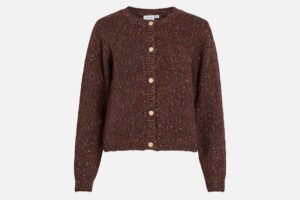 VIJUNISA ONECK LS KNIT CARDIGAN SABLE
